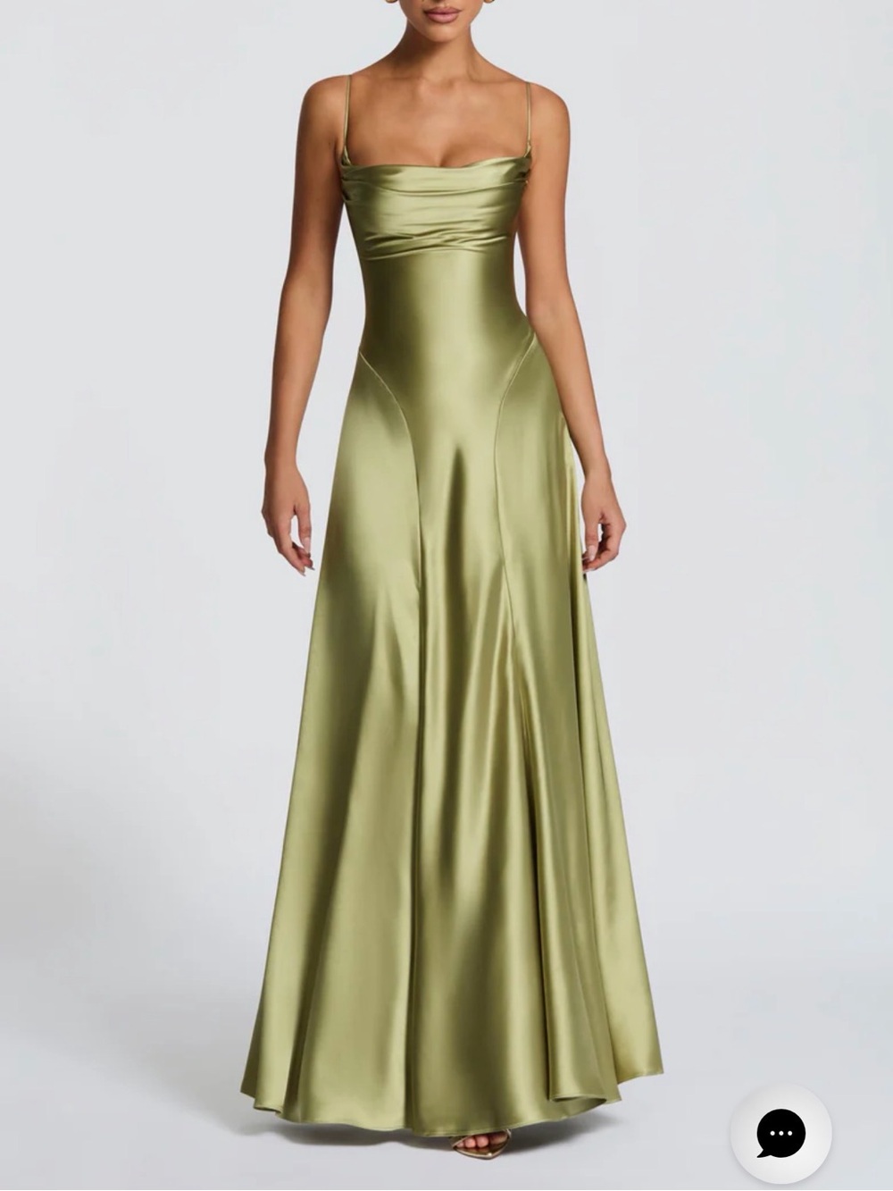 Babyboo Adelina Maxi light Olive dress size XL